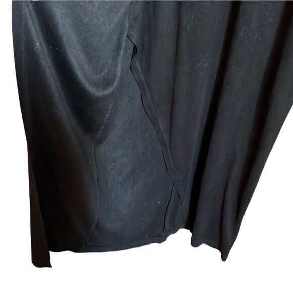 Six crisp days black faux wrap midi dress - Picture 6 of 9